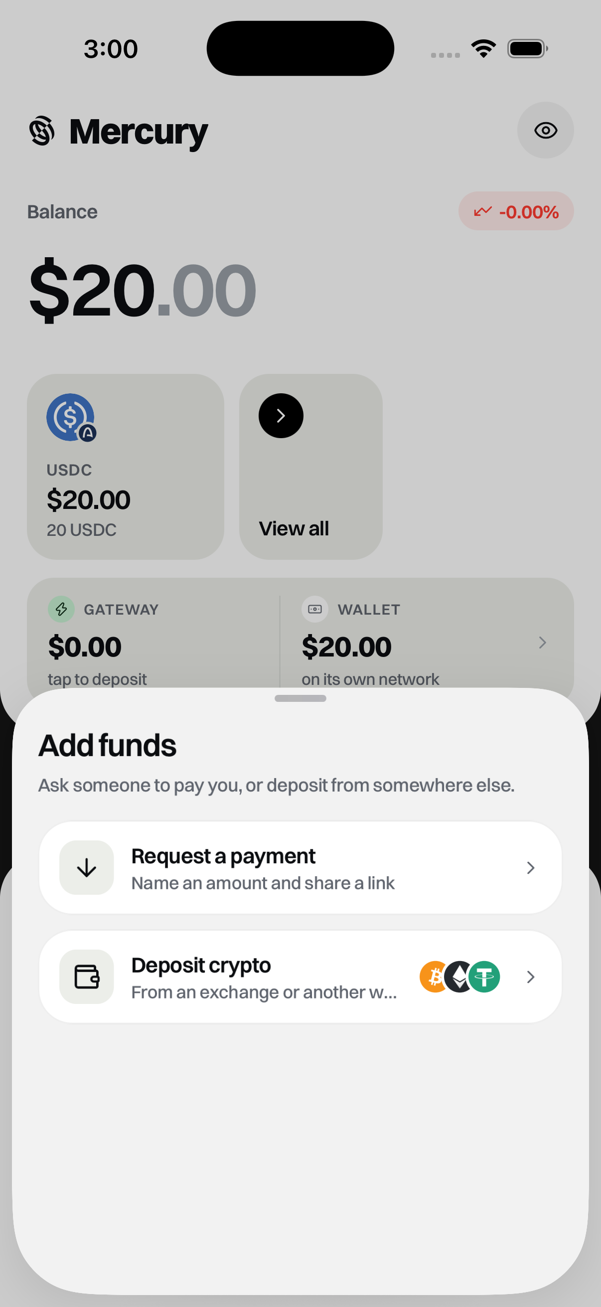 Request a payment link or take a deposit